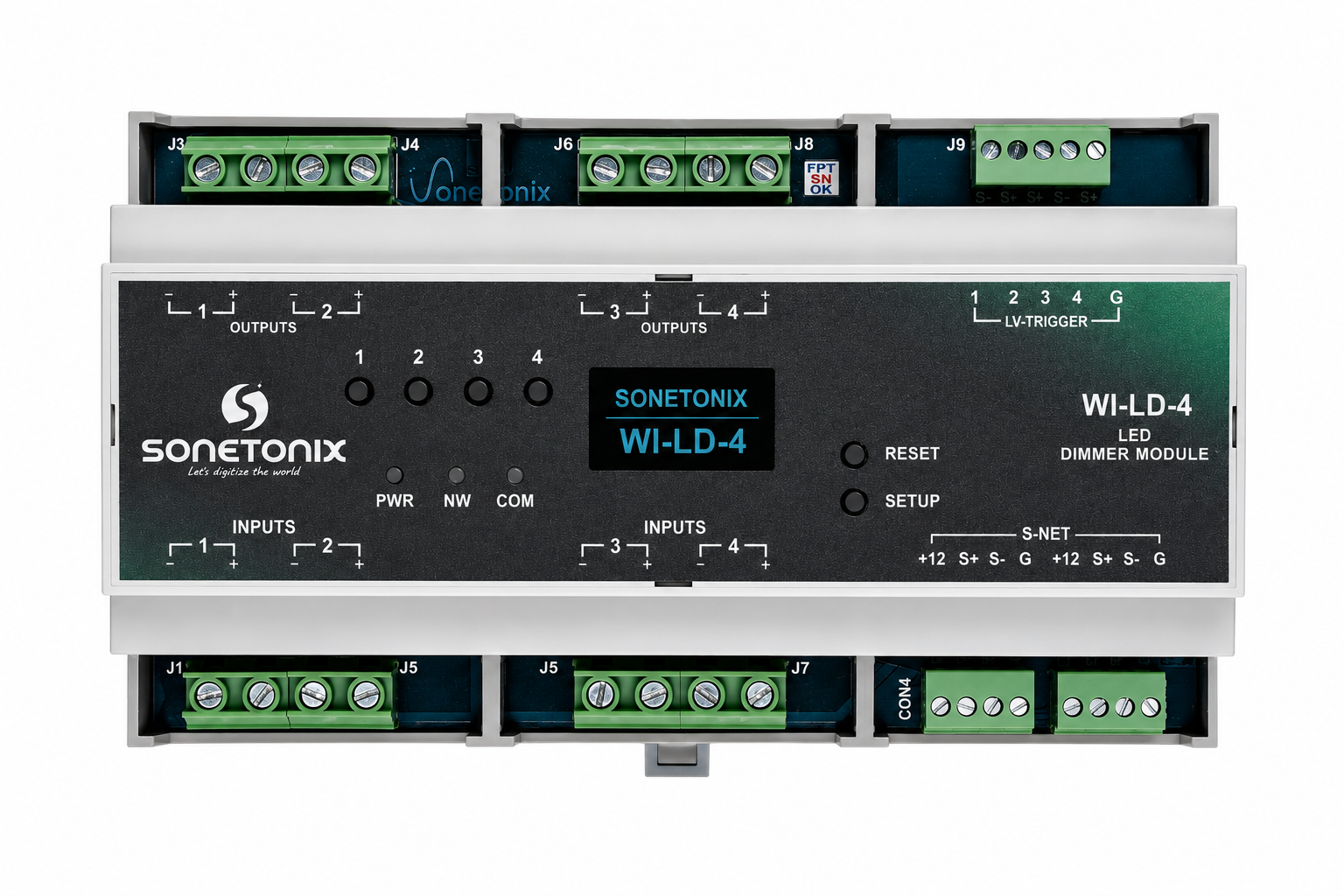 LED Controller PWM 4 Channel DIN Rail 