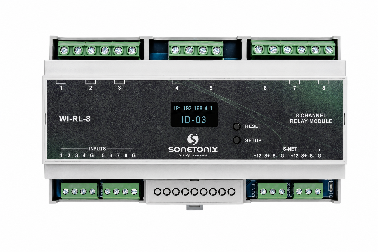 Screen/Motor control 4-Channel Module DIN Rail 