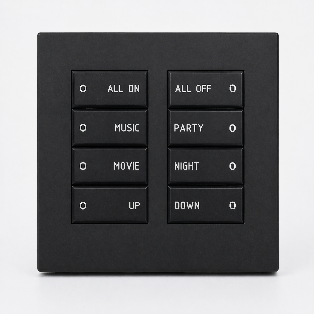 8-Button Keypad, Black Textured