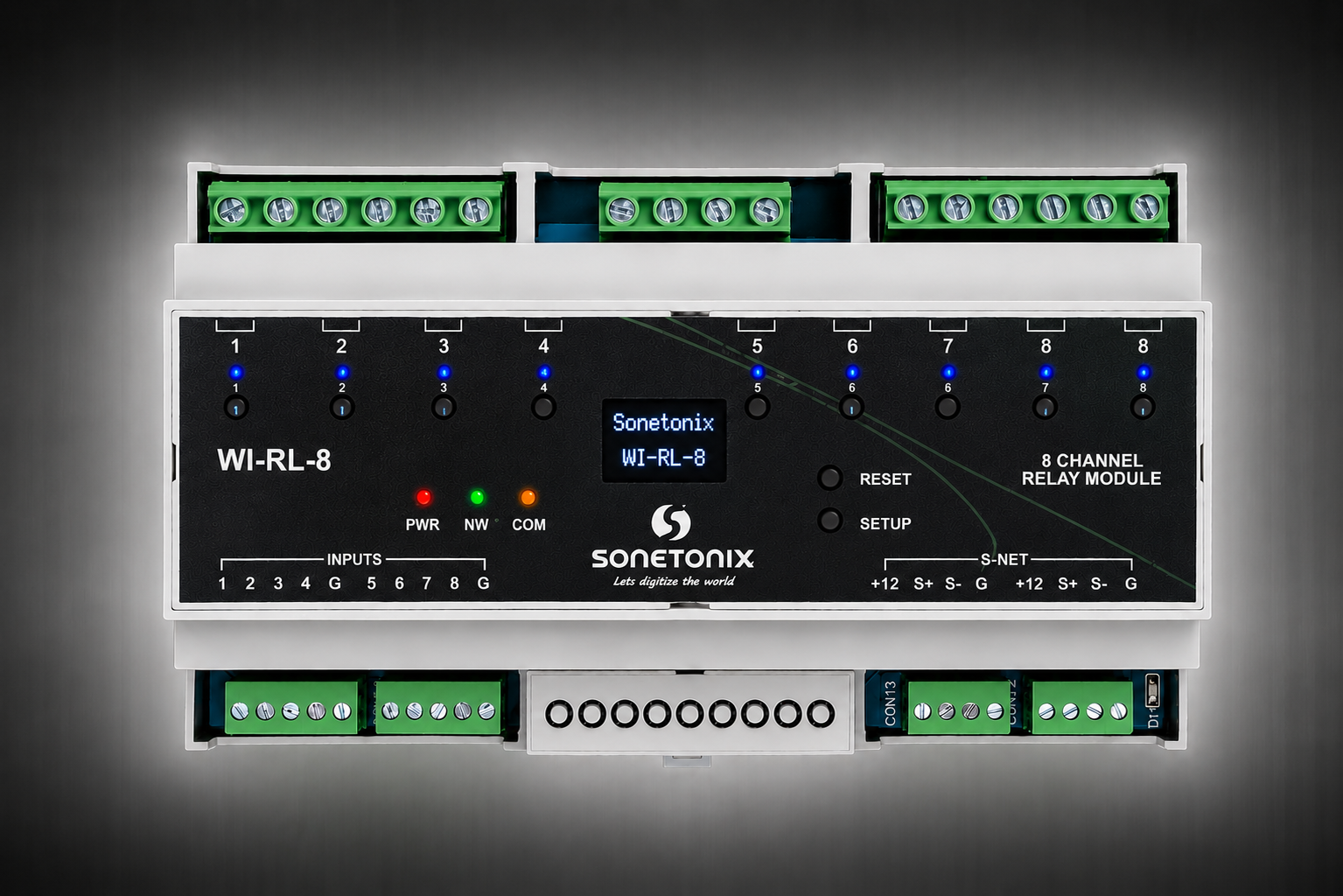 Relay Controller 8 Channel DIN Rail